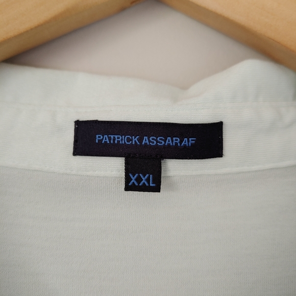 Patrick Assaraf Silk Cotton 2 Button Polo T-Shirt Size XXL Light Mint - Picture 14 of 16